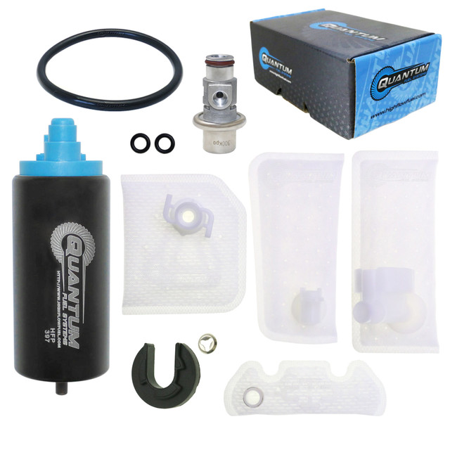 Quantum Fuel Systems OEM Replacement In-Tank EFI Fuel Pump w/ Fuel Pressure Regulator, Tank Seal, Strainer for the Suzuki TU250X '09-19 Quantum Fuel Systems OEM Replacement In-Tank EFI Fuel Pump w/ Fuel Pressure Regulator, Tank Seal, Strainer for the Suzuki TU250X '09-19